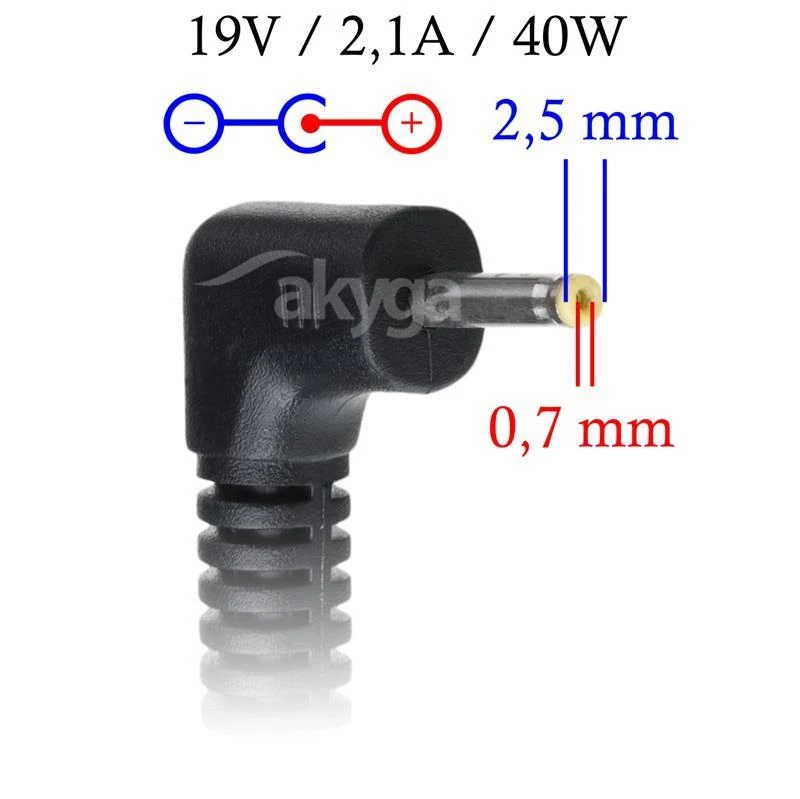 Akyga AK-ND-23 maitinimo adapteris/inverteris Indoor 40 W Juodas
