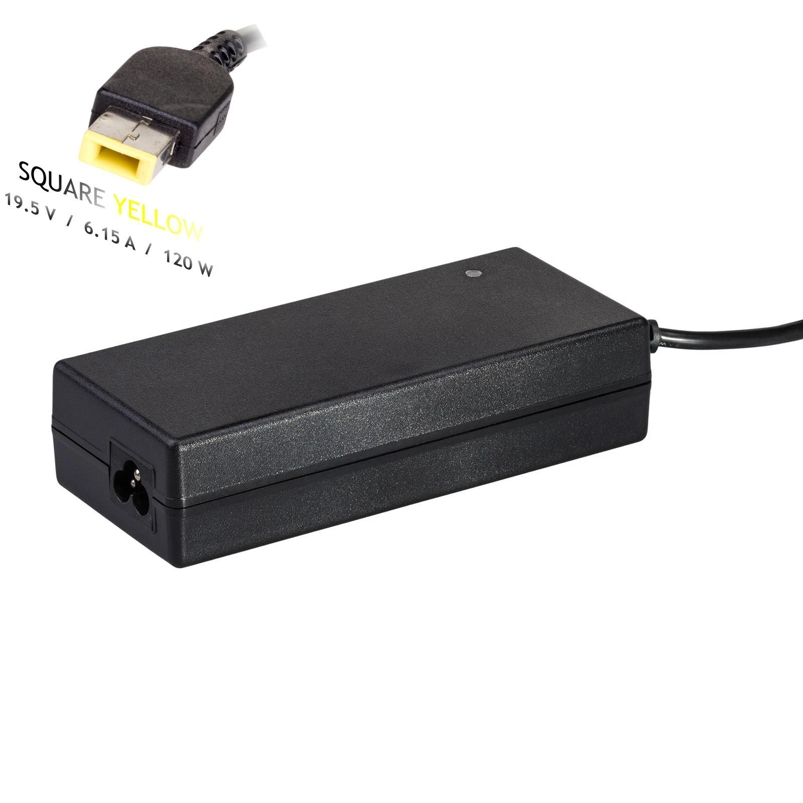 Akyga Nešiojamojo kompiuterio maitinimo šaltinis AK-ND-52 19.5V/6.15A 120W Square Geltona LENOVO