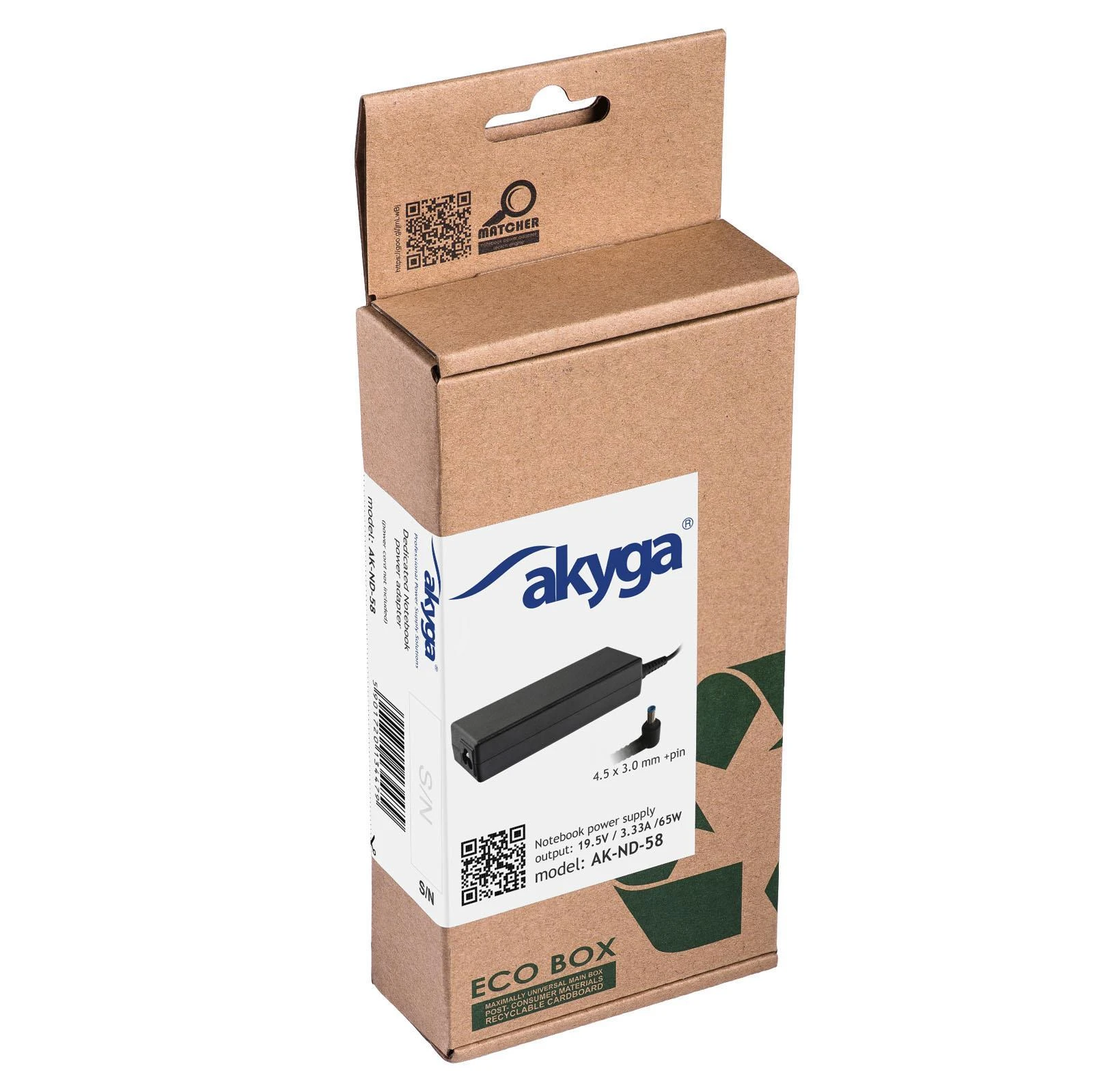 Akyga AK-ND-58 maitinimo adapterio pakuotė