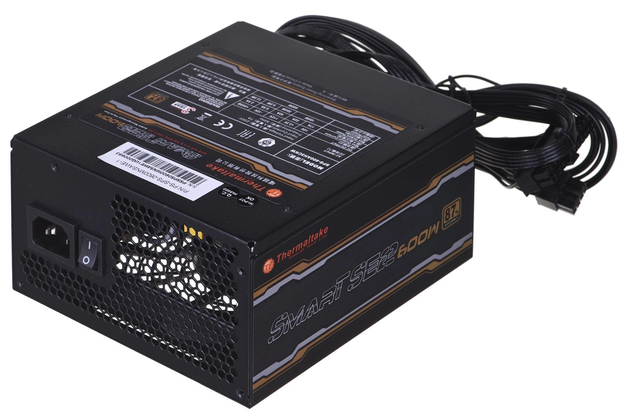 Maitinimo šaltinis Thermaltake Smart SE2 600W PS-SPS-0600MNSAWE-1 (600 W, aktyvus, 120 mm)