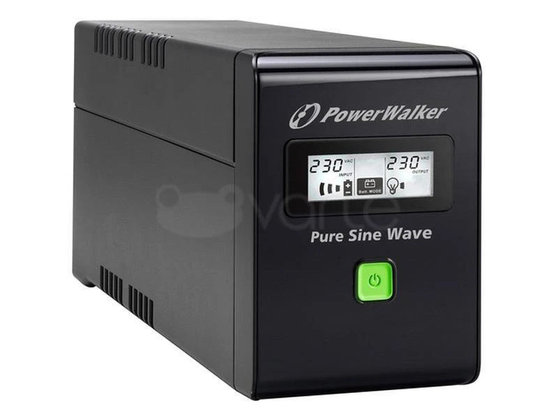 POWERWALK VI 600 SW FR Power Walker UPS Line-Interactive 600VA 2x PL 230V, PURE SINE, RJ11/RJ45,USB,LCD
