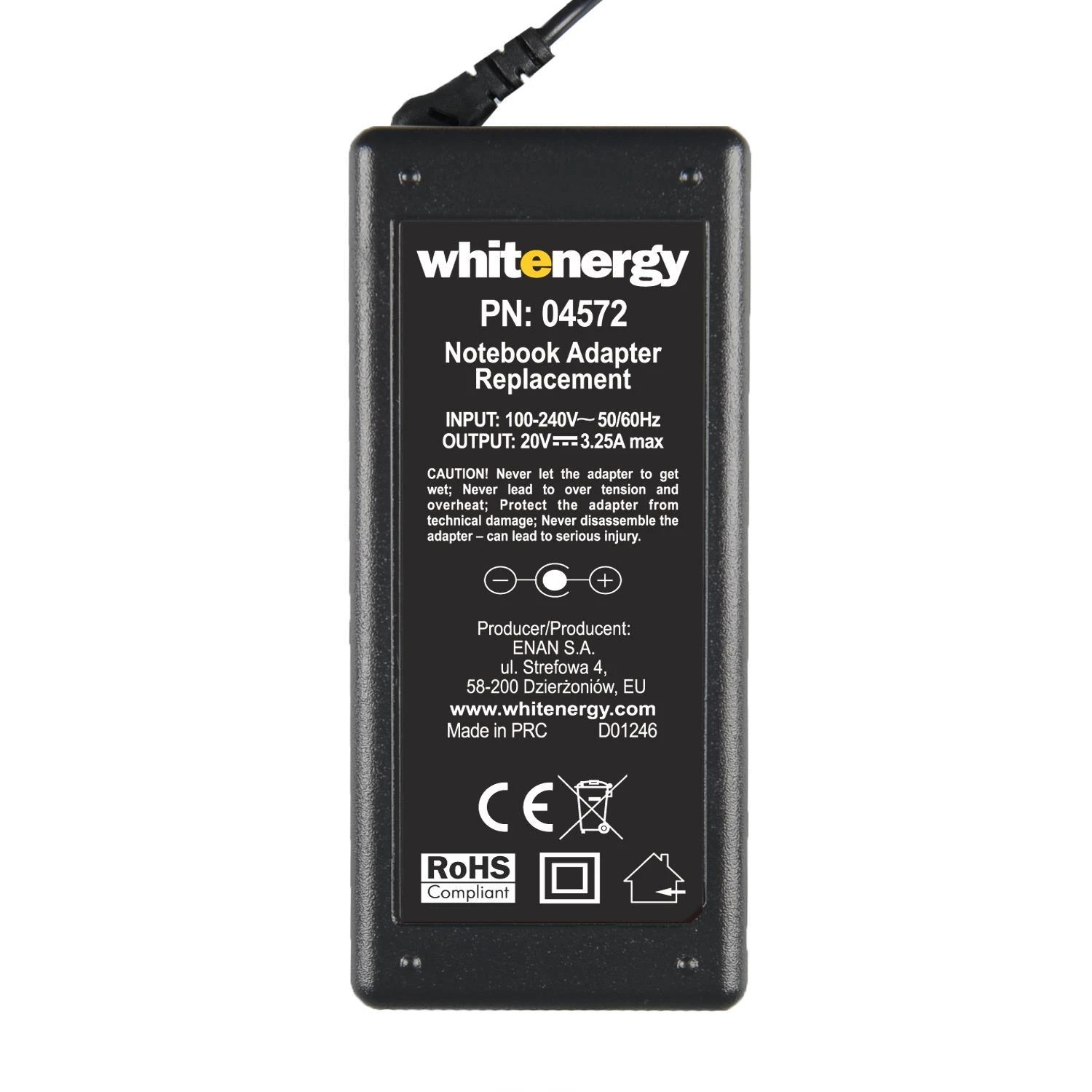 NK pakrovėjas Whitenergy 20V/3.25A 65W
