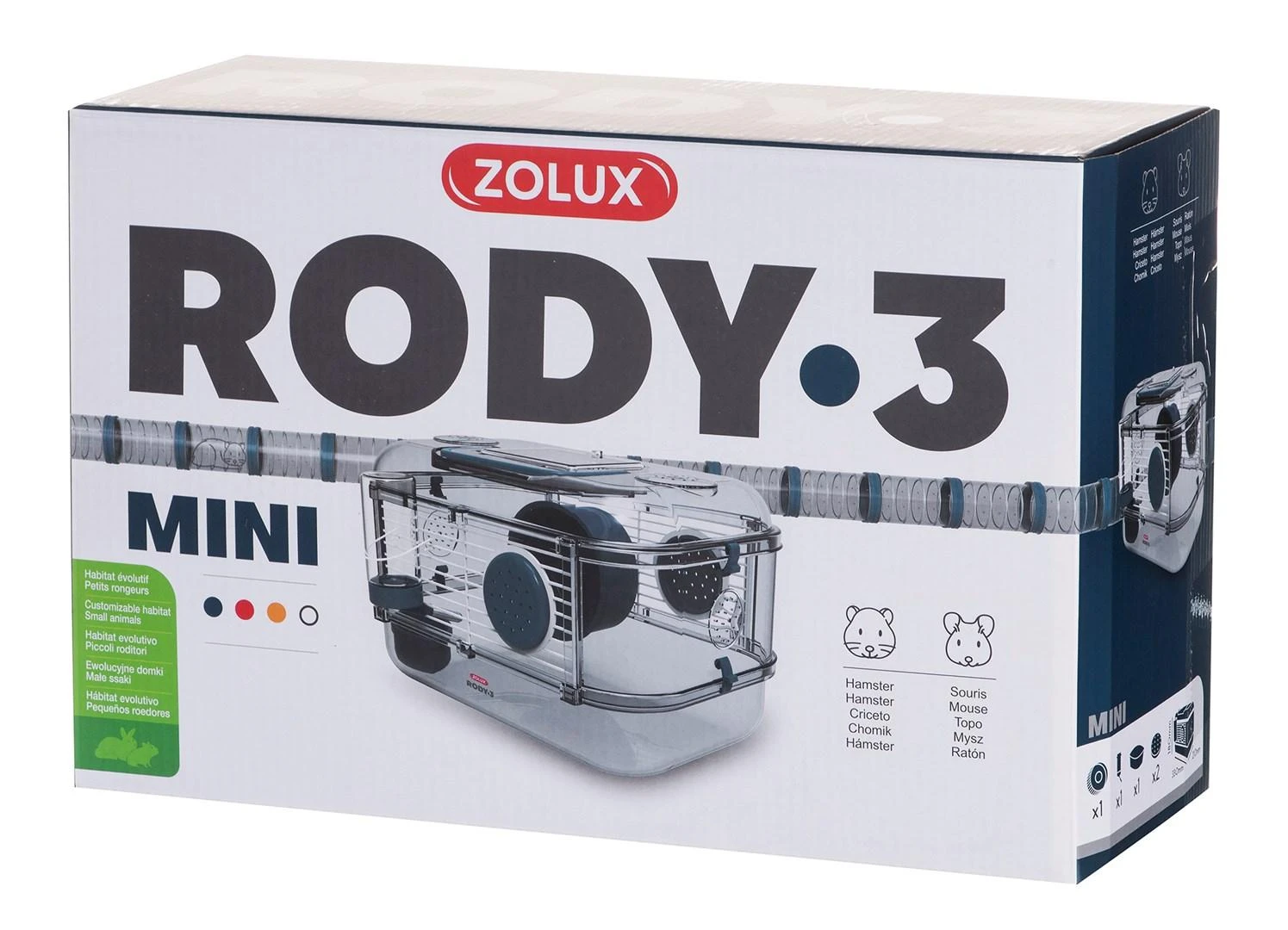 Graužikų Narvas - Zolux Rody 3 Mini Mėlynas