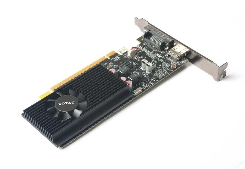 Vaizdo plokštė Žemo profilio ZOTAC GeForce GT 1030, 2 GB GDDR5, ATX/LP, DVI-D, HDMI 2.0b