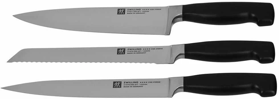 ZWILLING FOUR STAR 7 dalių tamsaus uosinio peilių rinkinys su KIS technologija