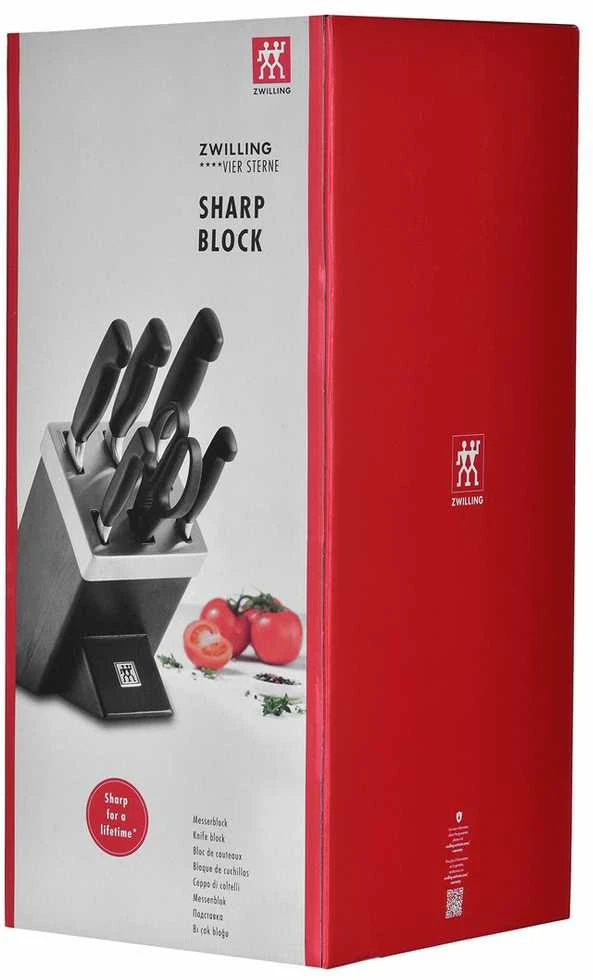 ZWILLING FOUR STAR 7 dalių tamsaus uosinio peilių rinkinys su KIS technologija