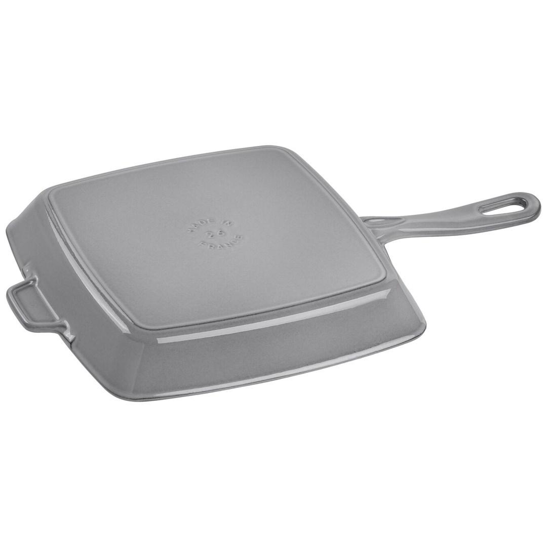 STAUB Kvadratinė ketaus grilio keptuvė 26 cm, grafitas