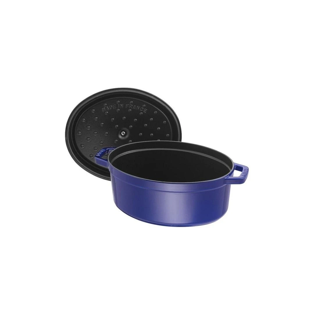 Staub Oval Cocotte, 29cm ketaus, tamsiai mėlyna