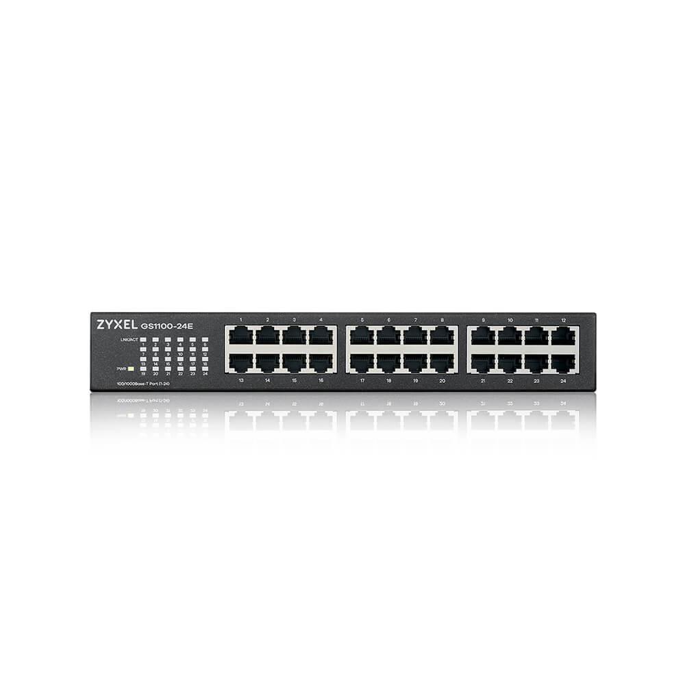 Šakotuvas ZYXEL GS1100-24E 24 PORT GIGABIT UNMANAGED SWITCH V3 (5Y WARRANTY)