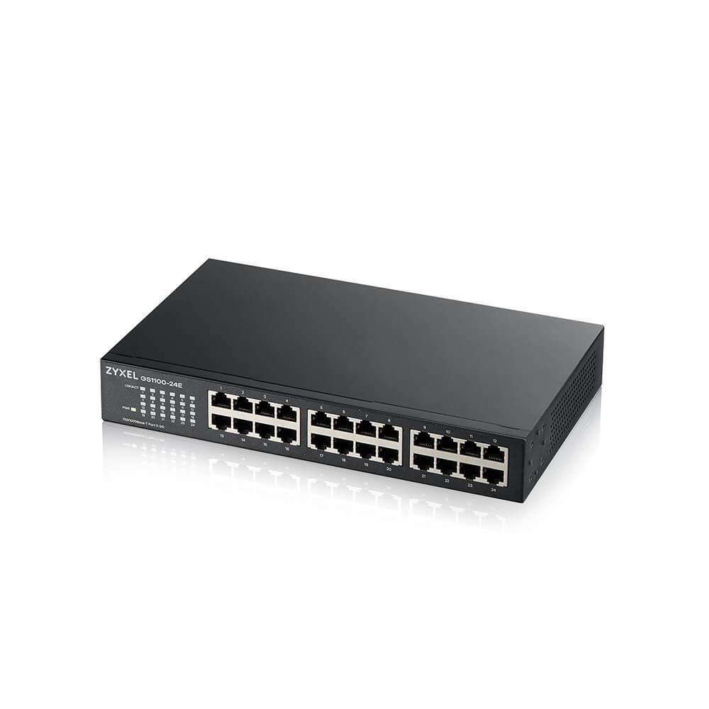 Šakotuvas ZYXEL GS1100-24E 24 PORT GIGABIT UNMANAGED SWITCH V3 (5Y WARRANTY)