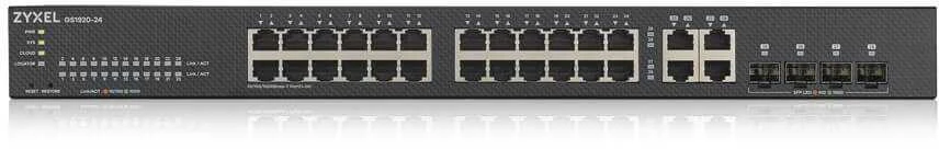 Zyxel GS1920-24V2 valdomas gigabito eternetas (10/100/1000), juodas
