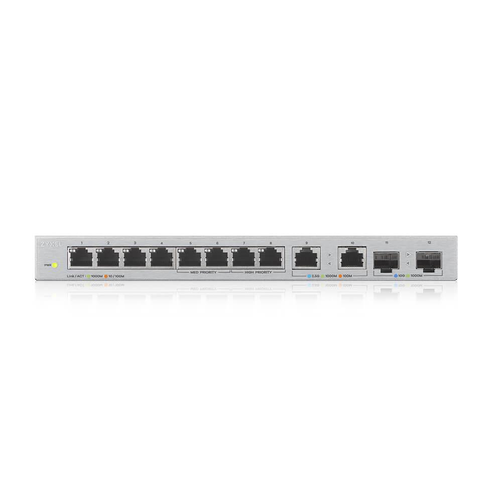 Šakotuvas Zyxel XGS1010-12,8-PORT GIGABIT UNMANAGED SWITCH WITH 8-PORT 1G + 2-PORT 2.5G + 2-PORT SFP+