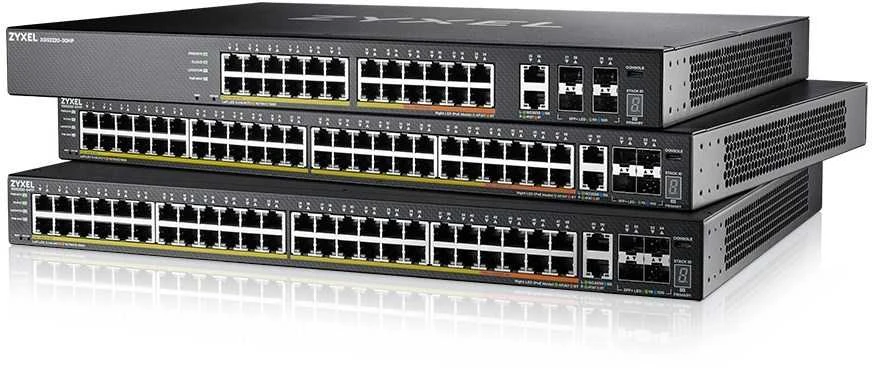 ZYXEL XGS2220-30HP, L3 prieigos komutatorius, 400W POE, 16XPOE+/10XPOE++, 24X1G RJ45 2X10MG RJ45, 4X10G SFP+ UPLINK, įskaitant 1 metų „Nebulaflex Pro“ (5 metų garantija)