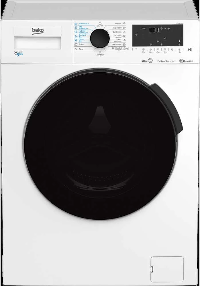 BEKO Skalbimo mašina - Džiovintuvas HTV 8716 X0 8kg - 5kg, 1400rpm, D energijos klasė (senas A), Gylis 59 cm, Inverterinis variklis, HomeWhiz