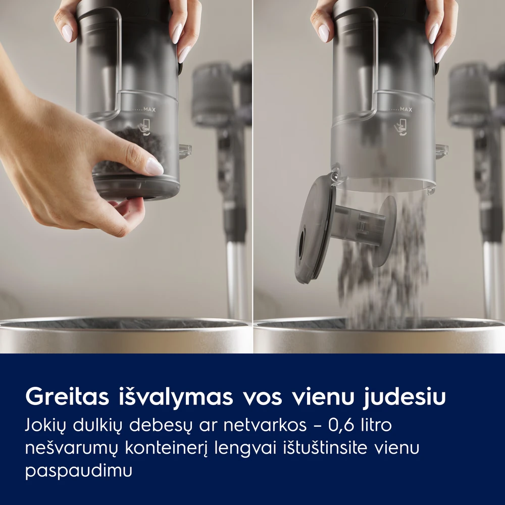 Belaidis dulkių siurblys Electrolux 600 serijos „Hygienic WET“ (EP61H21WET)