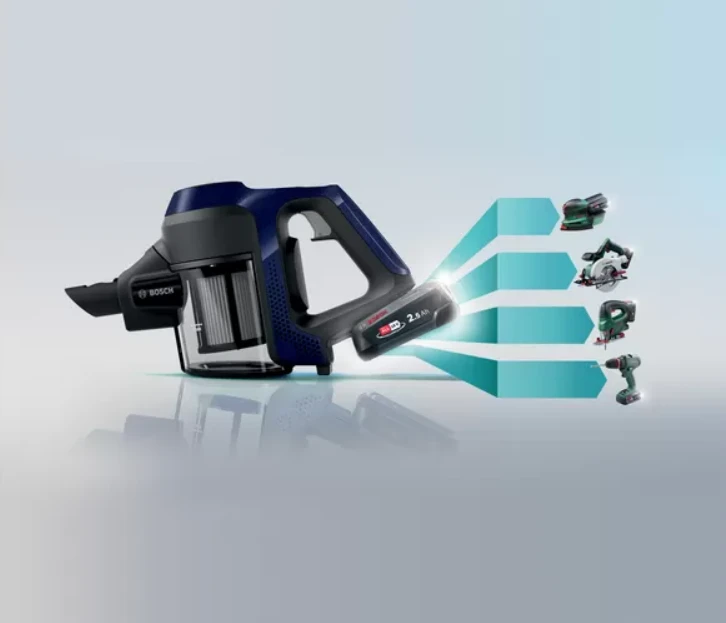 Įkraunamasis dulkių siurblys Bosch Unlimited 6 BBS611MAT, mėlynas