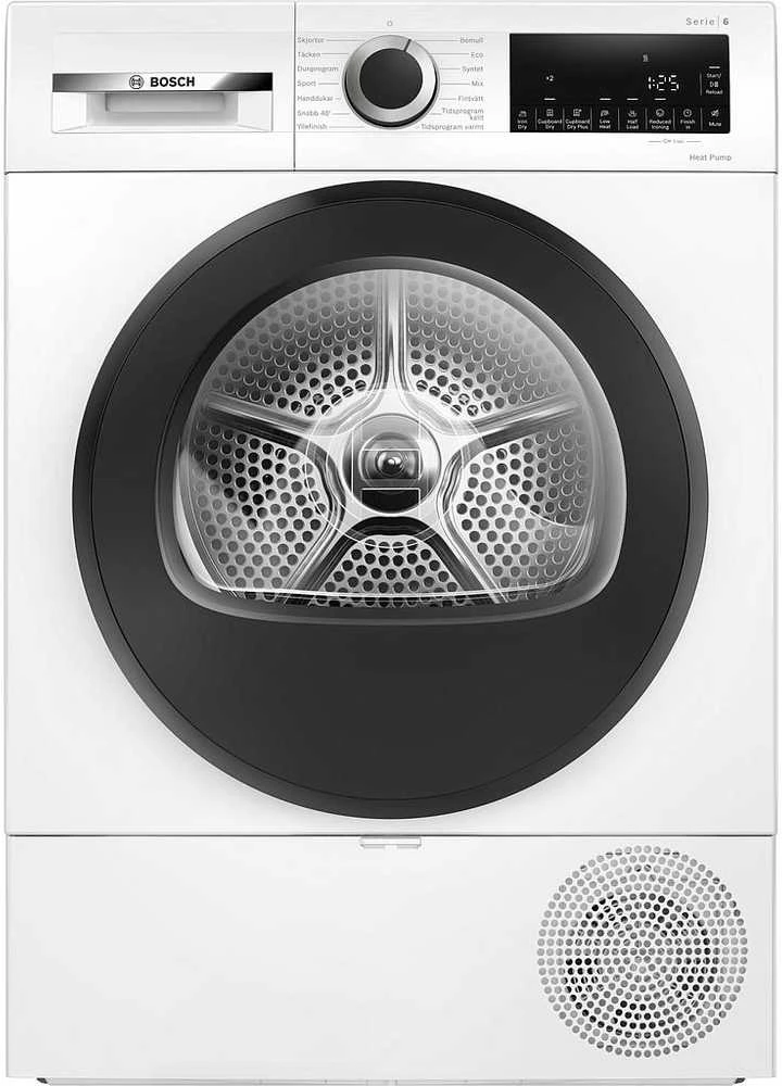 Bosch WQG2420ESN Serija 6, Džiovyklė su šilumos siurbliu, 9kg