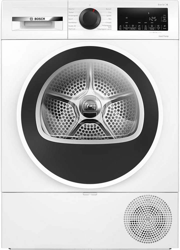 Bosch Džiovyklė su šilumos siurbliu 9kg | WQG2420WSN