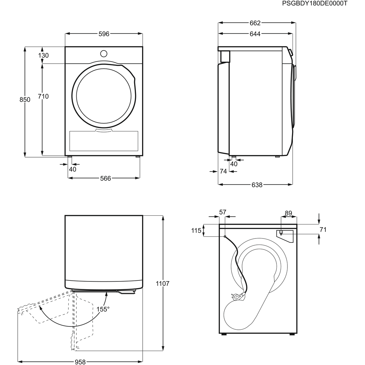 Сушильная машина electrolux ew8h358s