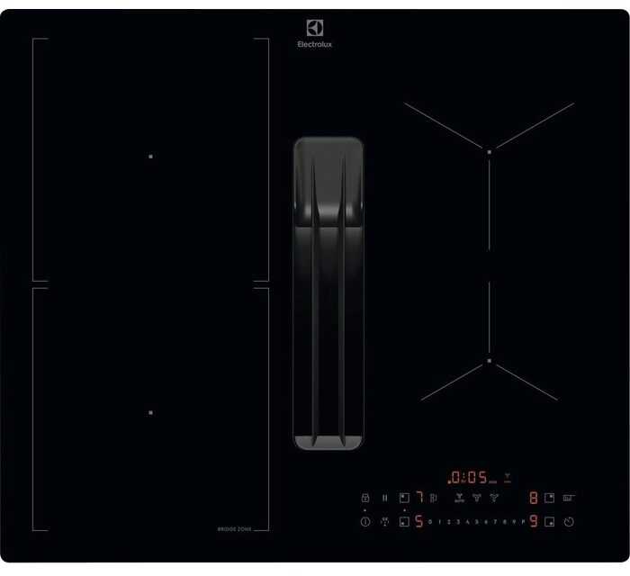 60 cm pločio indukcinė kaitlentė su integruotu gartraukiu Electrolux ECC63410CB