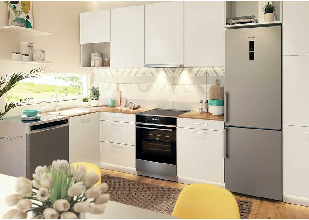 Gartraukis Gorenje | Gaubtas | TH60E3X | Teleskopinis | C energijos vartojimo efektyvumo klasė | Plotis 60 cm | 350 m³/h | Mechaninis valdymas | LED | Inox
