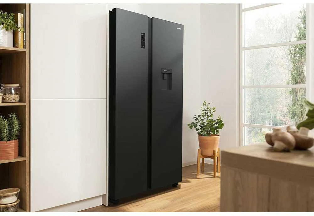 Gorenje NRR9185EABXLWD -Side By Side, musta
