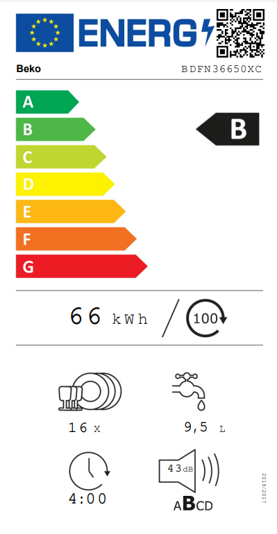 Indaplovė Beko BDFN36650XC