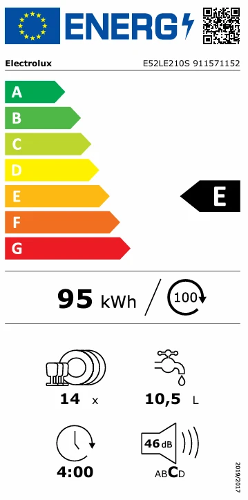 Indaplovė Electrolux E52LE210S