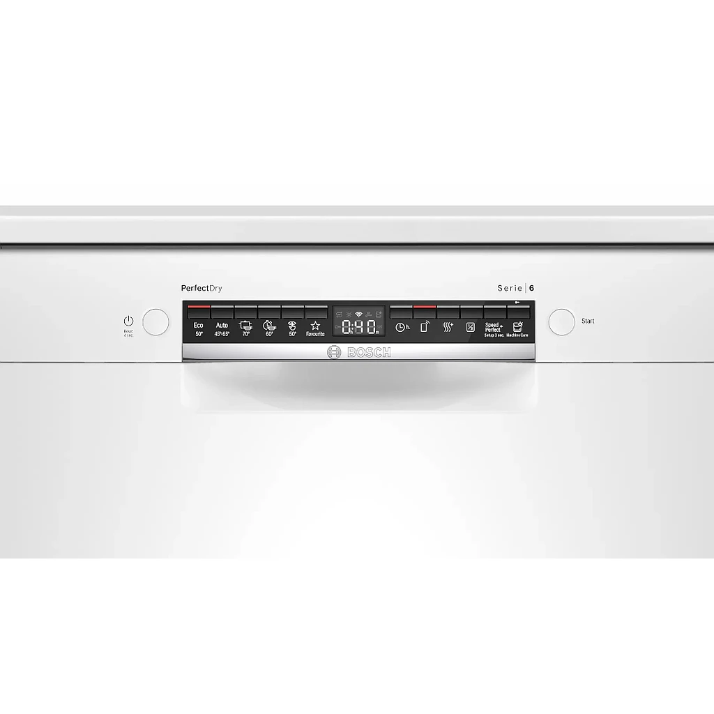 Bosch Series 6, built-under indaplovė, 60 cm, Baltas SMU6ZCW00S