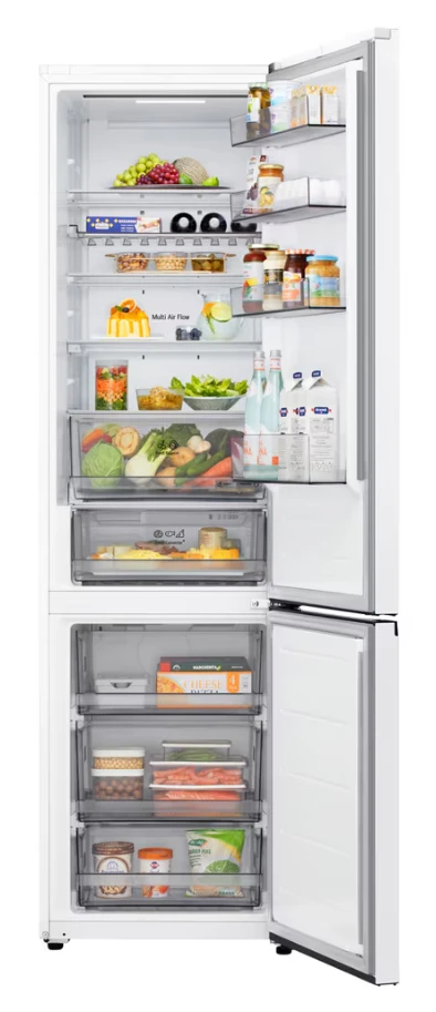 LG Šaldytuvas | GBBS322CSW | Energy efficiency class C | Free standing | Combi | Height 203 cm | Šaldytuvas net capacity 262 L | Šaldiklis net capacity 113 L | Ekranas | 34 dB | Baltas