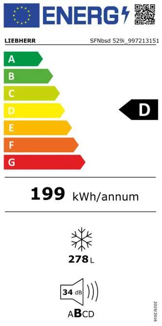Šaldiklis Liebherr SFNbsd 529i Peak NoFrost