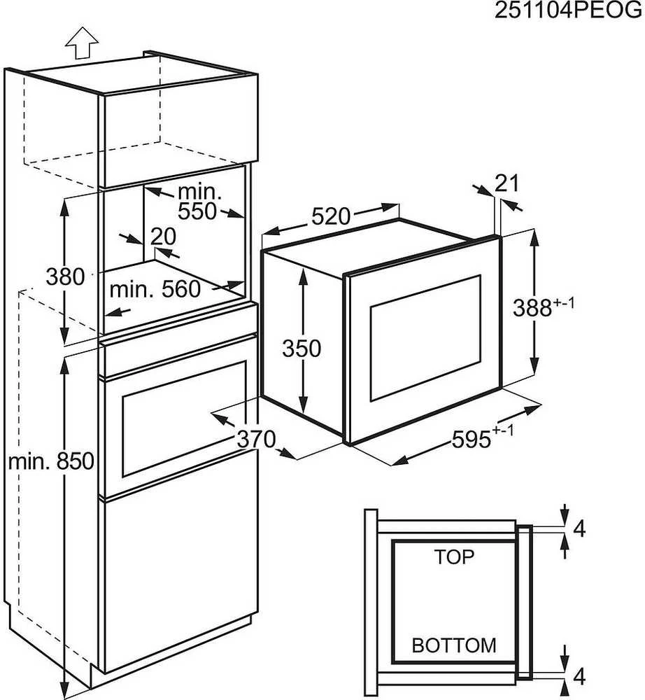 Įmontuojama mikrobangų krosnelė Electrolux LMS4253TBX
