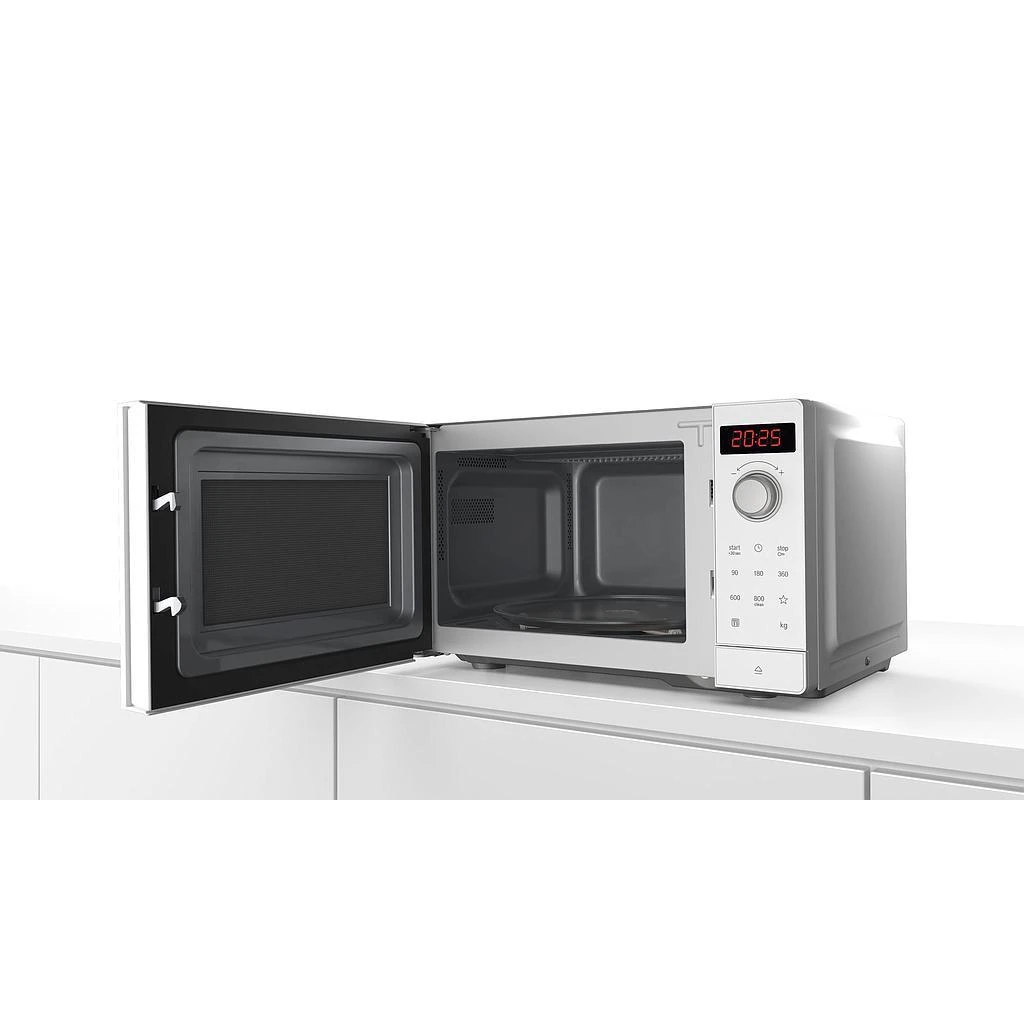 Bosch FFL023MW0 Serija 2, Laisvai statoma mikrobangų krosnelė, 44 x 26 cm, Balta