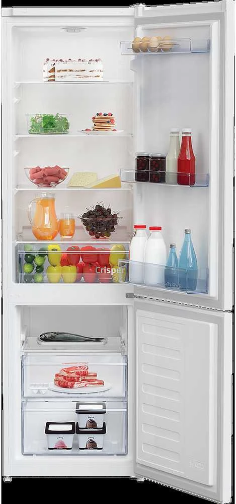 BEKO Šaldytuvas RCSA300K40WN, Energy class E, Height 181 cm, Baltas