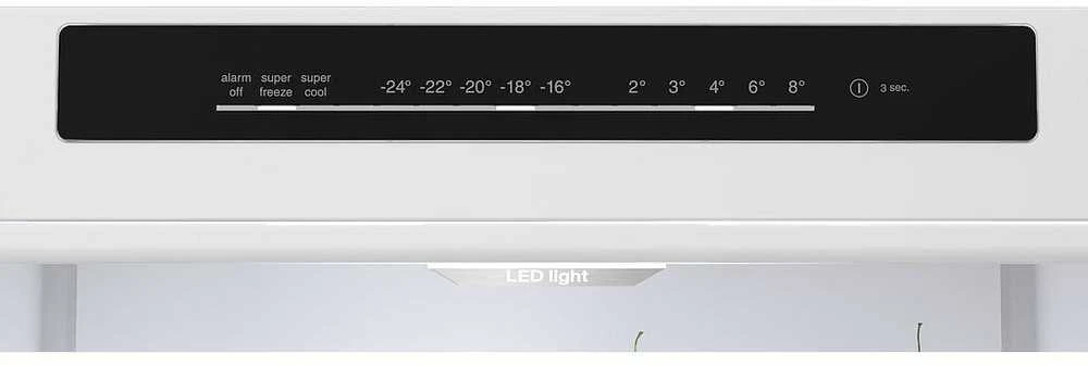 Bosch KGN392I1F Serija 4, Laisvai statomas šaldytuvas-šaldiklis su šaldiklio skyriumi apačioje, 203 x 60 cm, Nerūdijančio plieno