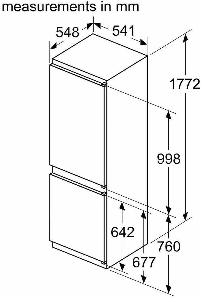 Įmontuojamas šaldytuvas Bosch KIV865SE0