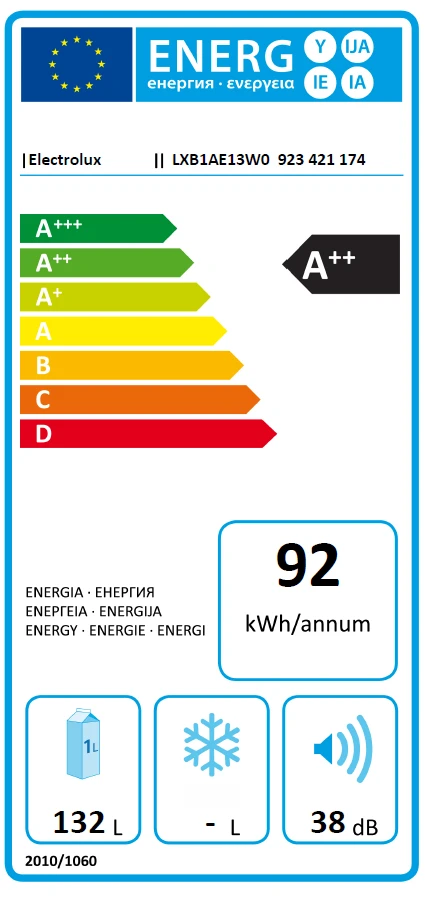 Šaldytuvas Electrolux LXB1AE13W0
