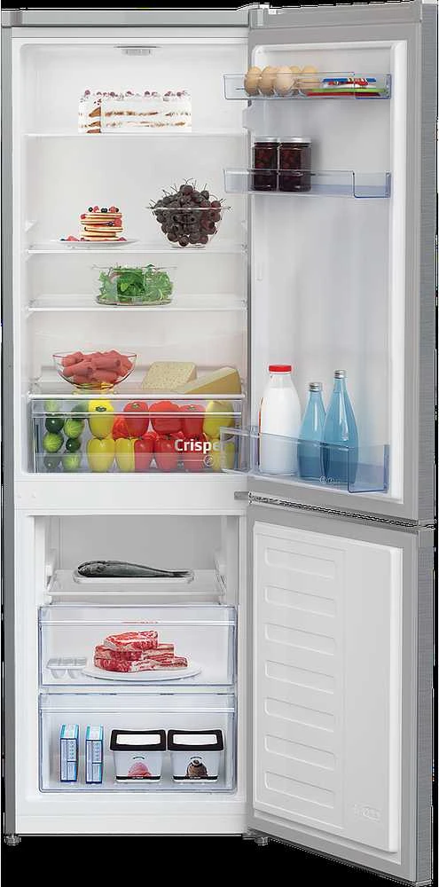 BEKO Šaldytuvas RCSA270K40SN, Energy class E, Height 171cm, Inox