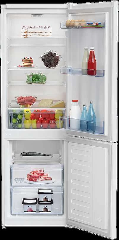 BEKO Šaldytuvas RCSA270K40WN, Energy class E, Height 171cm, Baltas