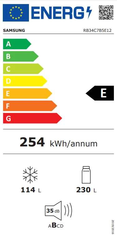 Samsung ŠALDYTUVAS RB34C7B5E12/EF SMG