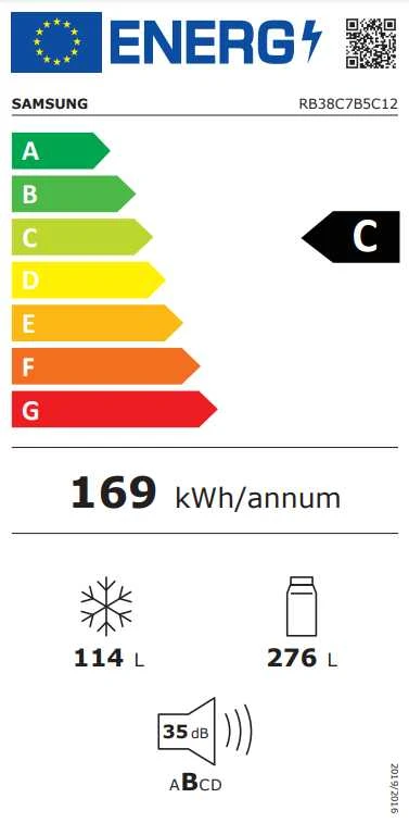 Šaldytuvas Samsung RB38C7B5C12/EF