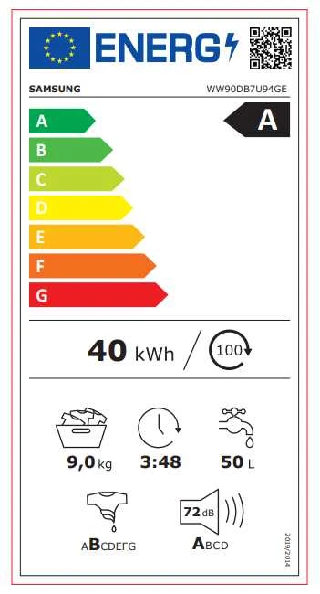 Skalbimo mašina Samsung WW90DB7U94GEU4