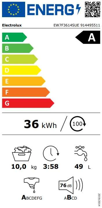 Skalbimo mašina Electrolux EW7F3614SUE