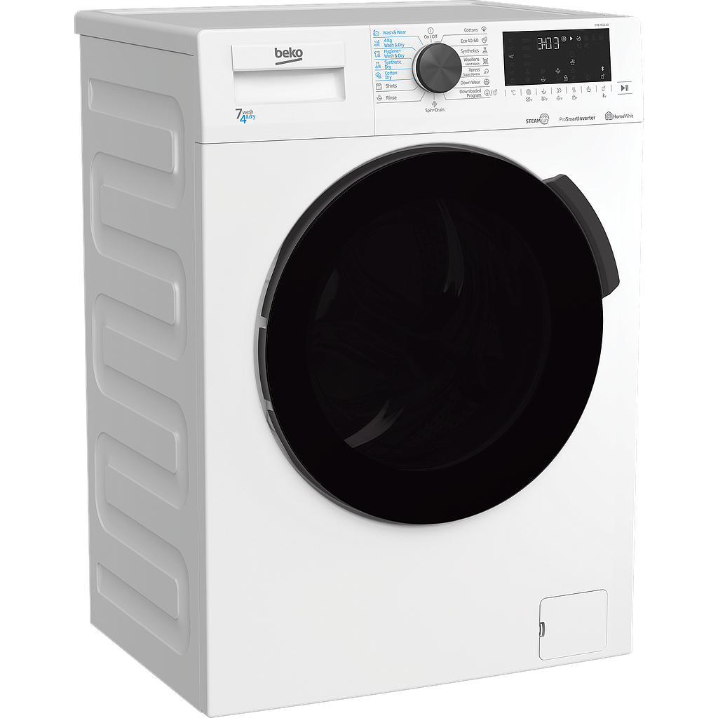 Skalbimo mašina su džiovykle Beko HTE7616X0 7kg - 4kg, Gylis 50cm