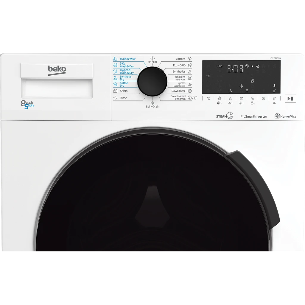 BEKO Skalbimo mašina - Džiovintuvas HTV 8716 X0 8kg - 5kg, 1400rpm, D energijos klasė (senas A), Gylis 59 cm, Inverterinis variklis, HomeWhiz