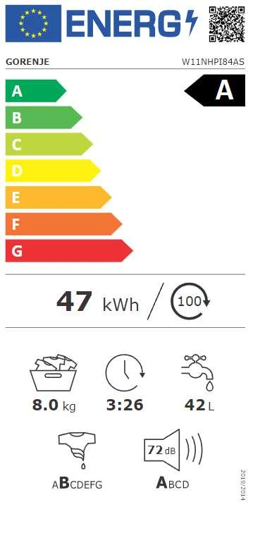 Skalbimo mašina Gorenje W11NHPI84AS