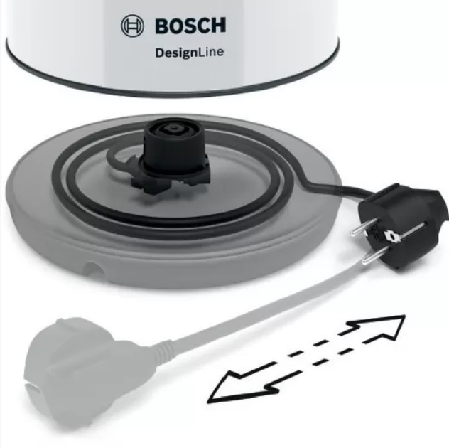 Virdulys Bosch DesignLine TWK3P421, spalva: balta