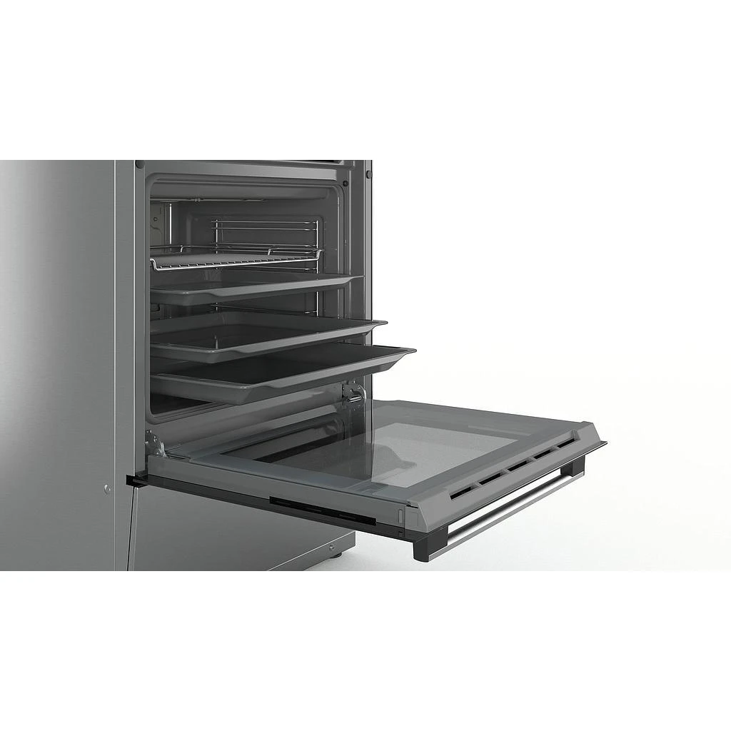 Bosch HKR39A250U Serija 4, Laisvai statoma elektrinė viryklė, Nerūdijančio plieno