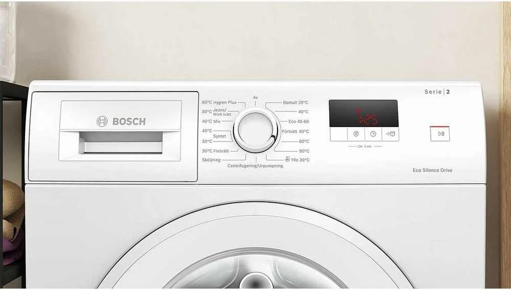 Skalbimo mašina Bosch WGE02400SN Serija 2, Skalbyklė, pakraunama iš priekio, 7kg, 1400 aps/min