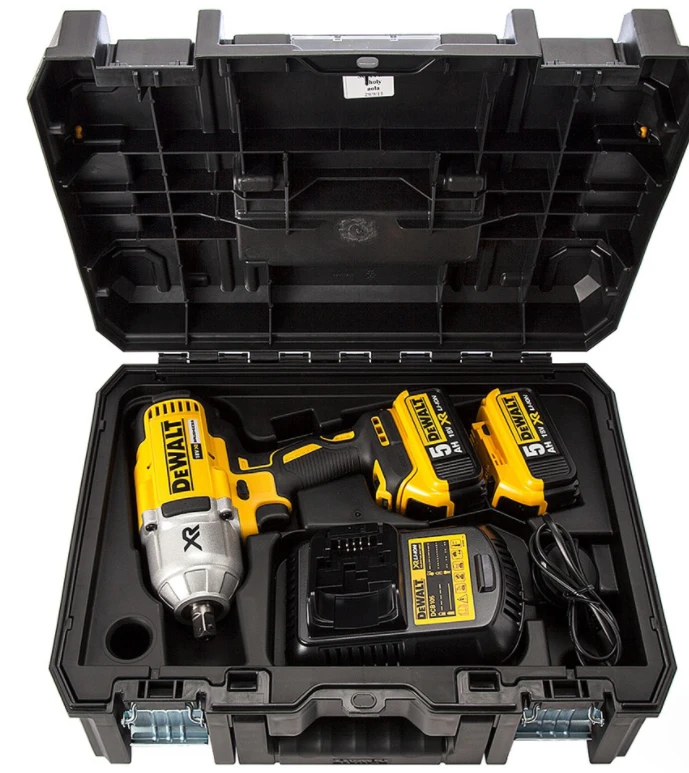 Akumuliatorinis smūginis veržliasukis DeWalt DCF899P2-QW 18 V, 2x5.0 Ah, 1/2"